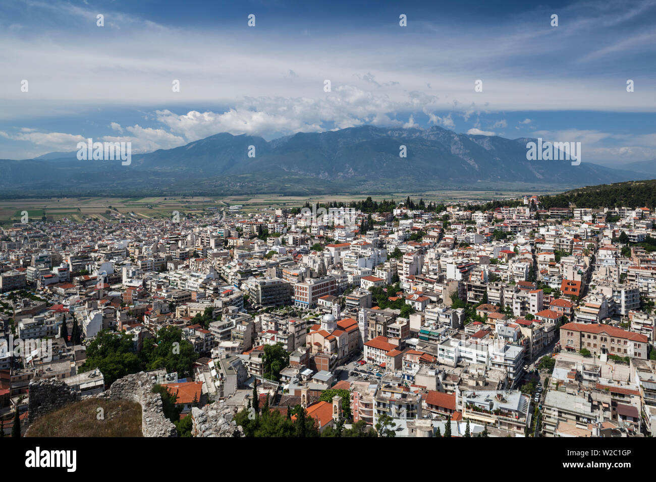 Griechenland, Mittelgriechenland Region, Lamia aus der Festung Kastro Stockfoto Griechenland, Mittelgriechenland Region, Lamia aus der Festung Kastro Stockfoto