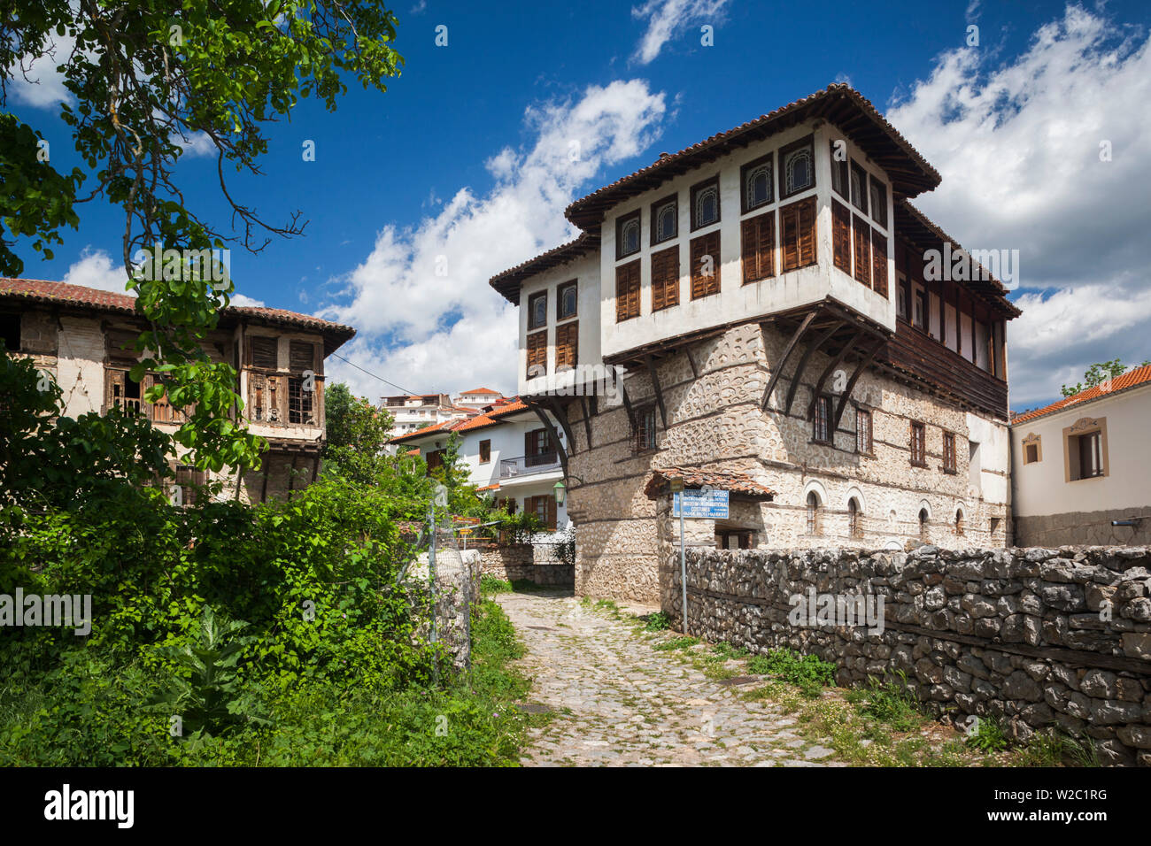 Griechenland, Westmakedonien Region, Kastoria, Museum der traditionellen Kostüme im Osmanischen untergebracht - ära Haus Stockfoto