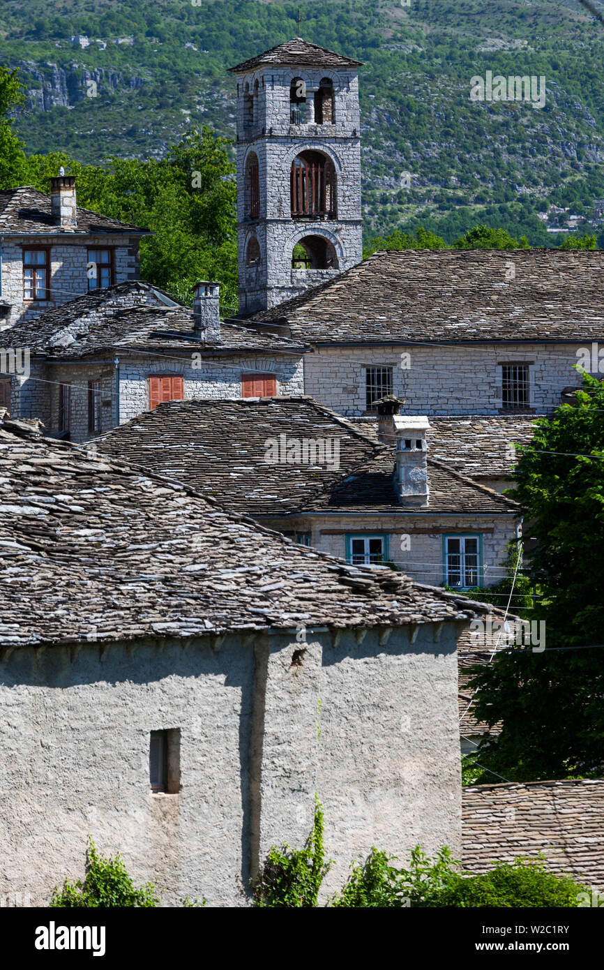 Griechenland, Epirus Region, Zagorochoria, Vikos-schlucht, Dorf Dilofo Stockfoto