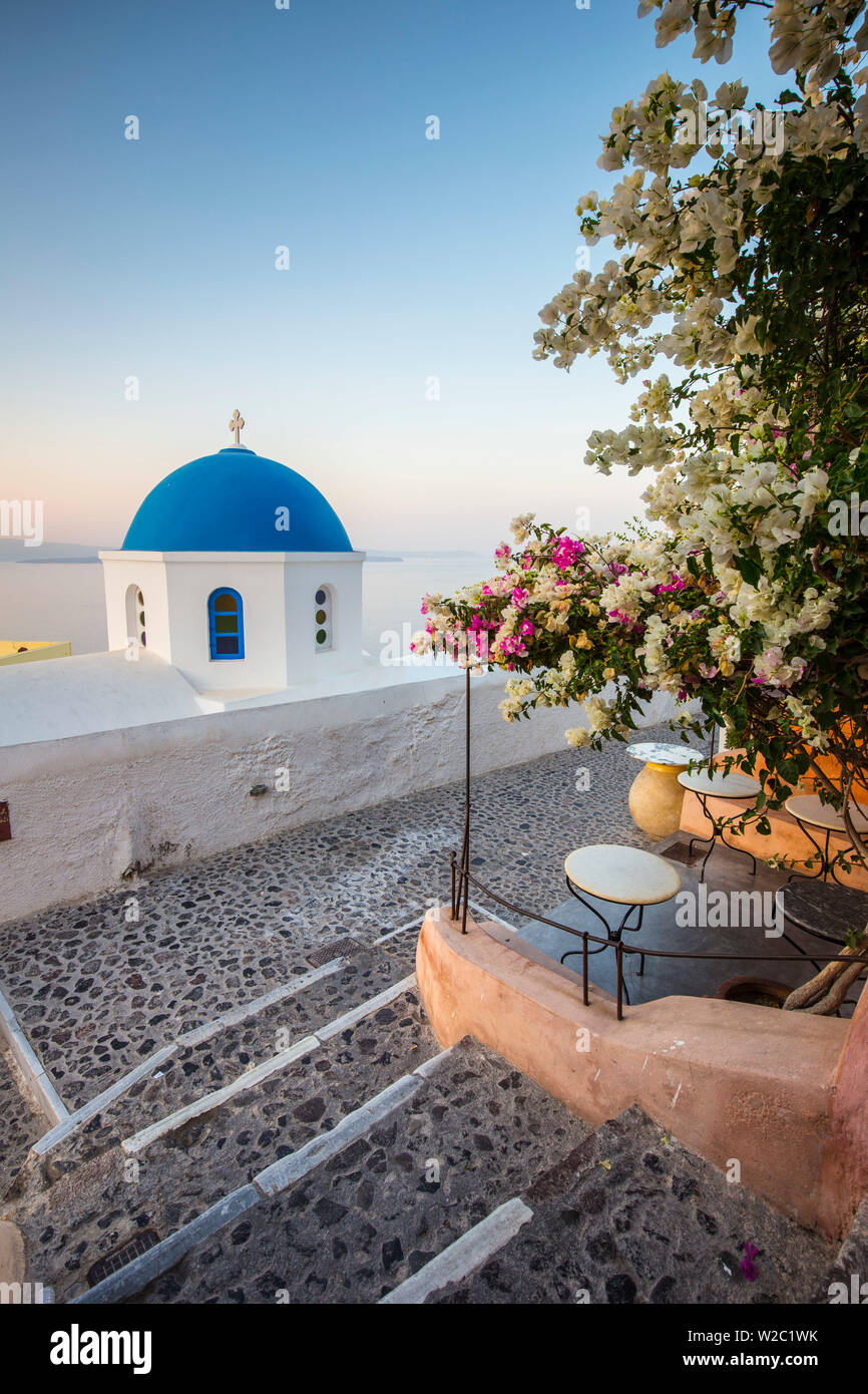 Oia, Santorini (Thira), Kykladen, Griechenland Stockfoto