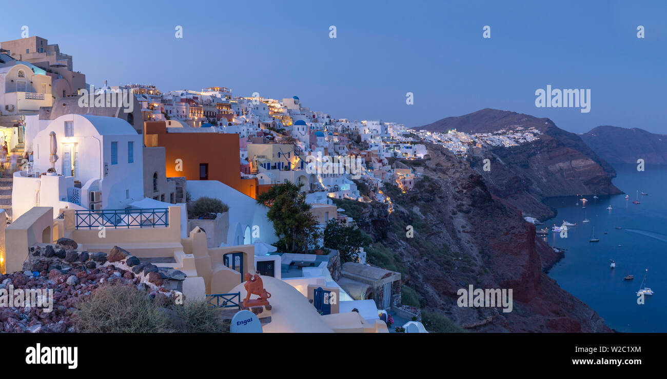 Oia, Santorini (Thira), Kykladen, Griechenland Stockfoto
