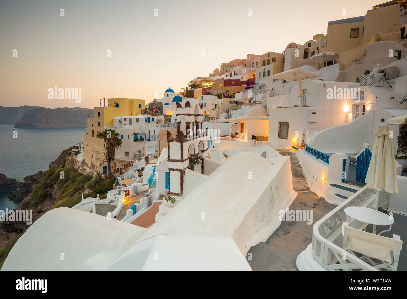 Oia, Santorini (Thira), Kykladen, Griechenland Stockfoto