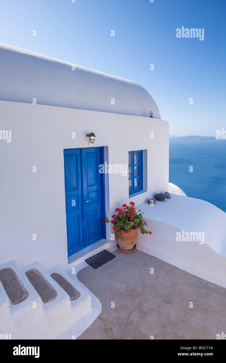 Oia, Santorini (Thira), Kykladen, Griechenland Stockfoto