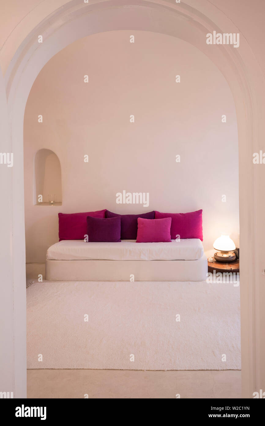 Das luxuriöse 5-Sterne-Hotel Perivolas hotel, Oia, Santorini (Thira), Kykladen, Griechenland Stockfoto