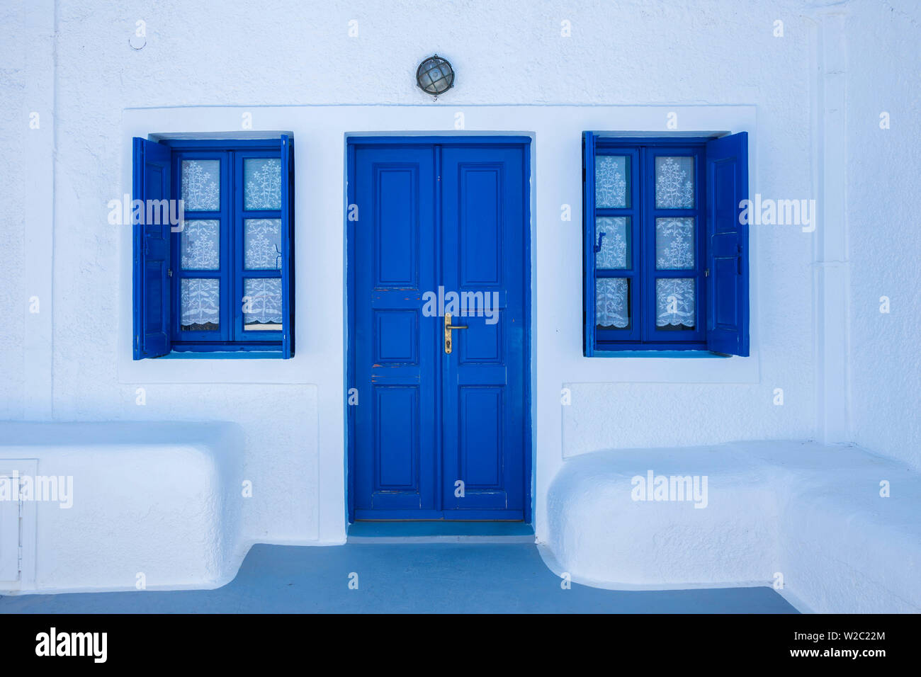 Imerovigli, Santorini (Thira), Kykladen, Griechenland Stockfoto