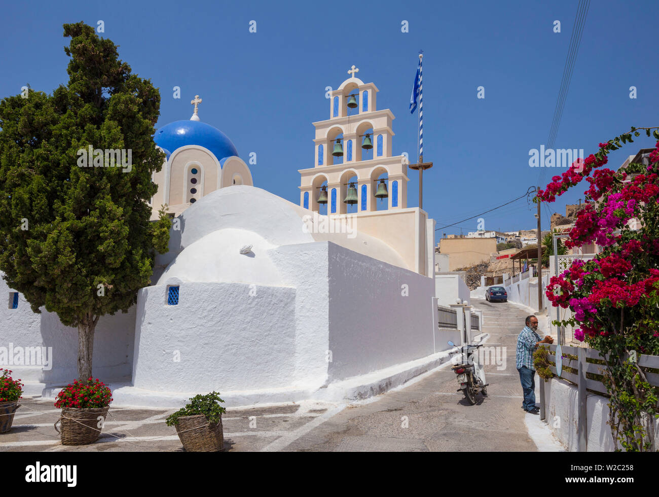 Akrotiri, Santorini (Thira), Kykladen, Griechenland Stockfoto