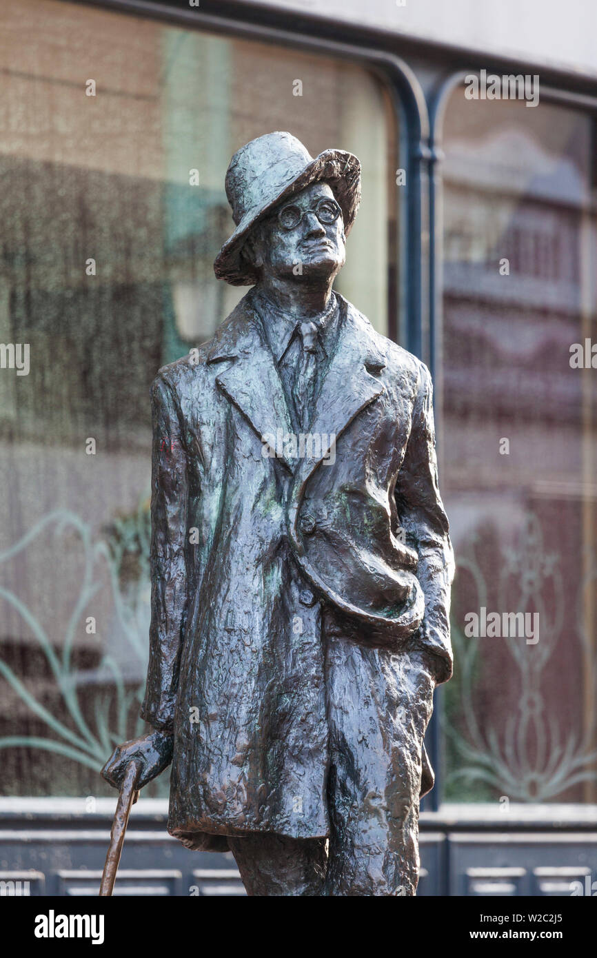 Irland, Dublin, James Joyce Statue, Earl Nordstraße Stockfoto