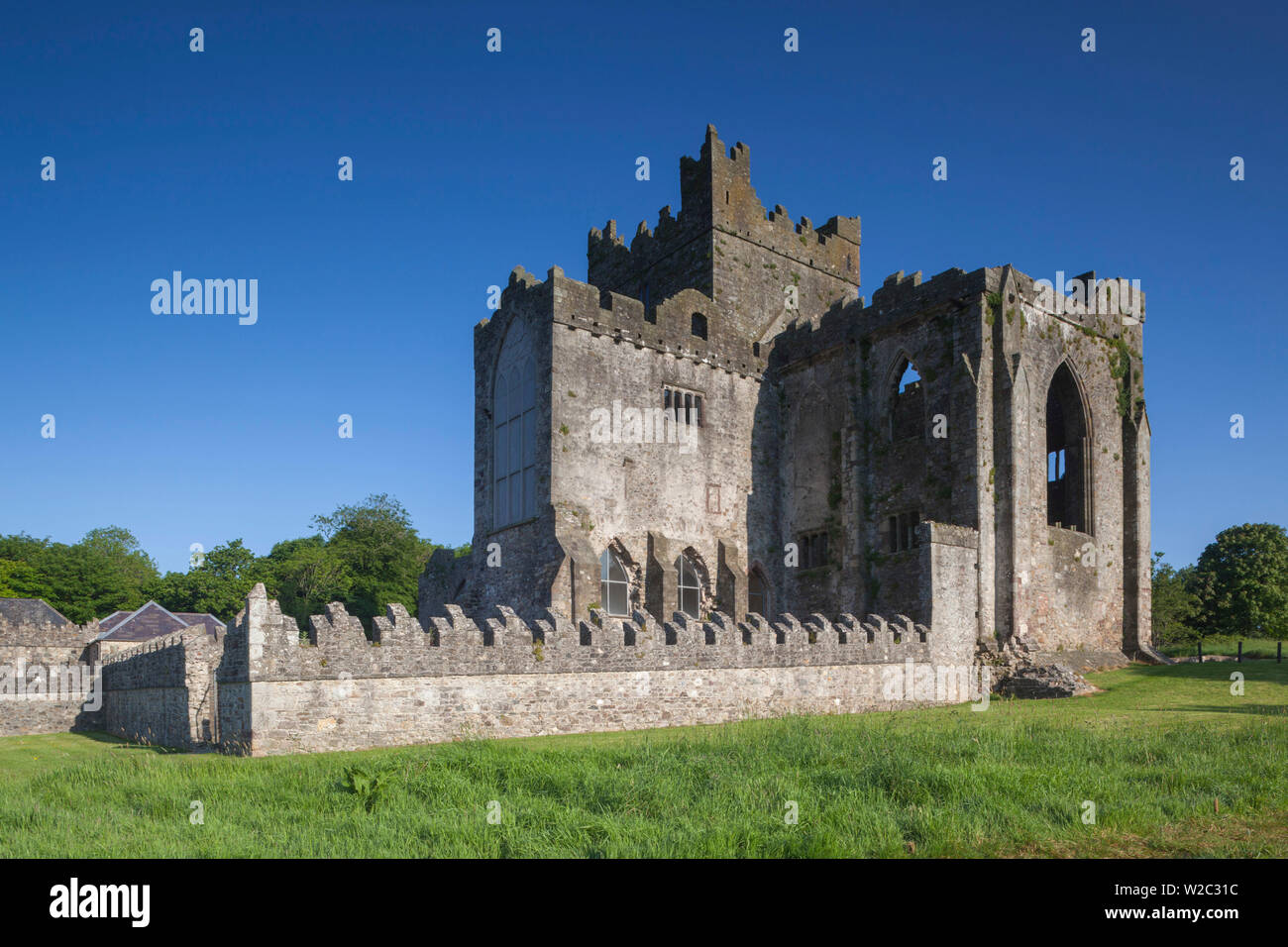 Irland, County Wexford, Hook Halbinsel, Saltmills, Tintern Abbey, 13. Jahrhundert Stockfoto