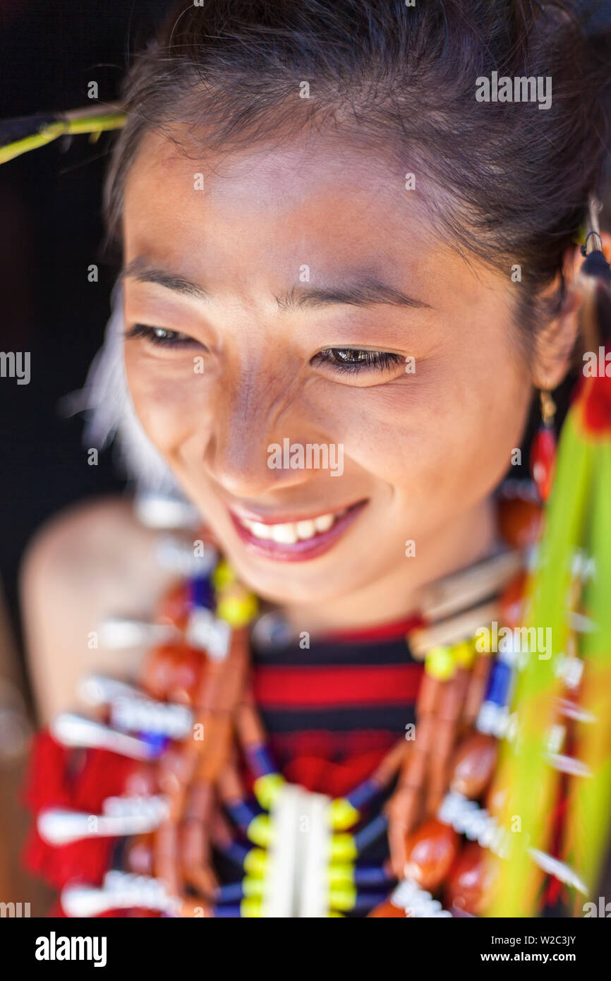 Frau von Ao Stamm, Nagaland, NE Indien Stockfoto