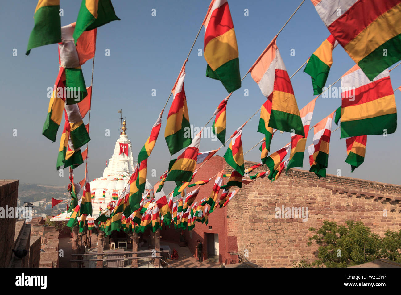 Indien, Rajasthan, Jodhpur, Mehrangarh Fort, Hindu Tempel Stockfoto