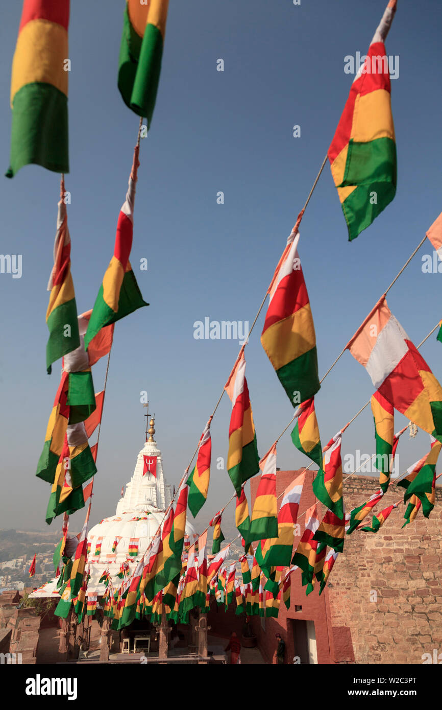 Indien, Rajasthan, Jodhpur, Mehrangarh Fort, Hindu Tempel Stockfoto