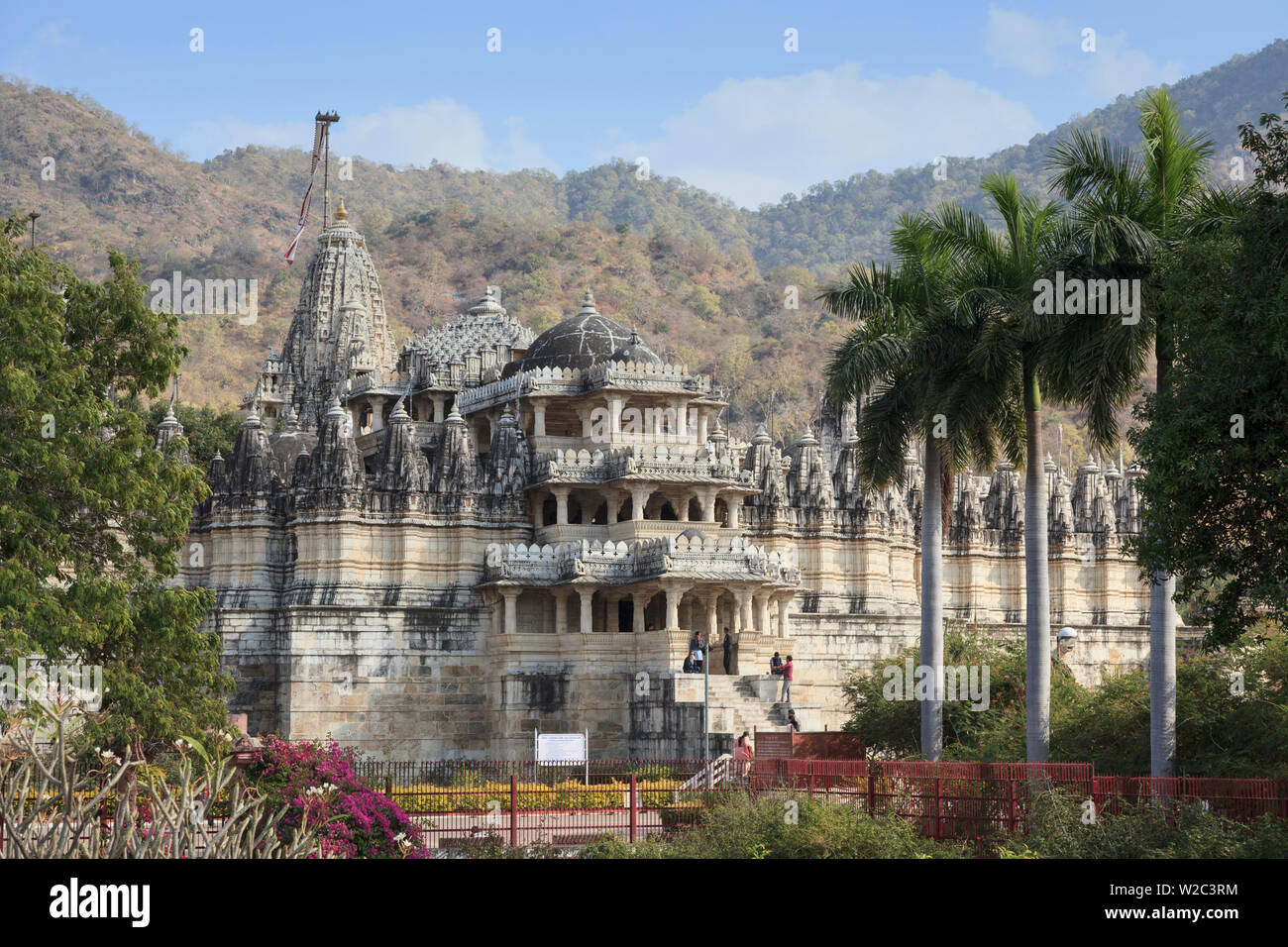 Indien, Rajasthan, Ranakpur Jain-Tempel Stockfoto