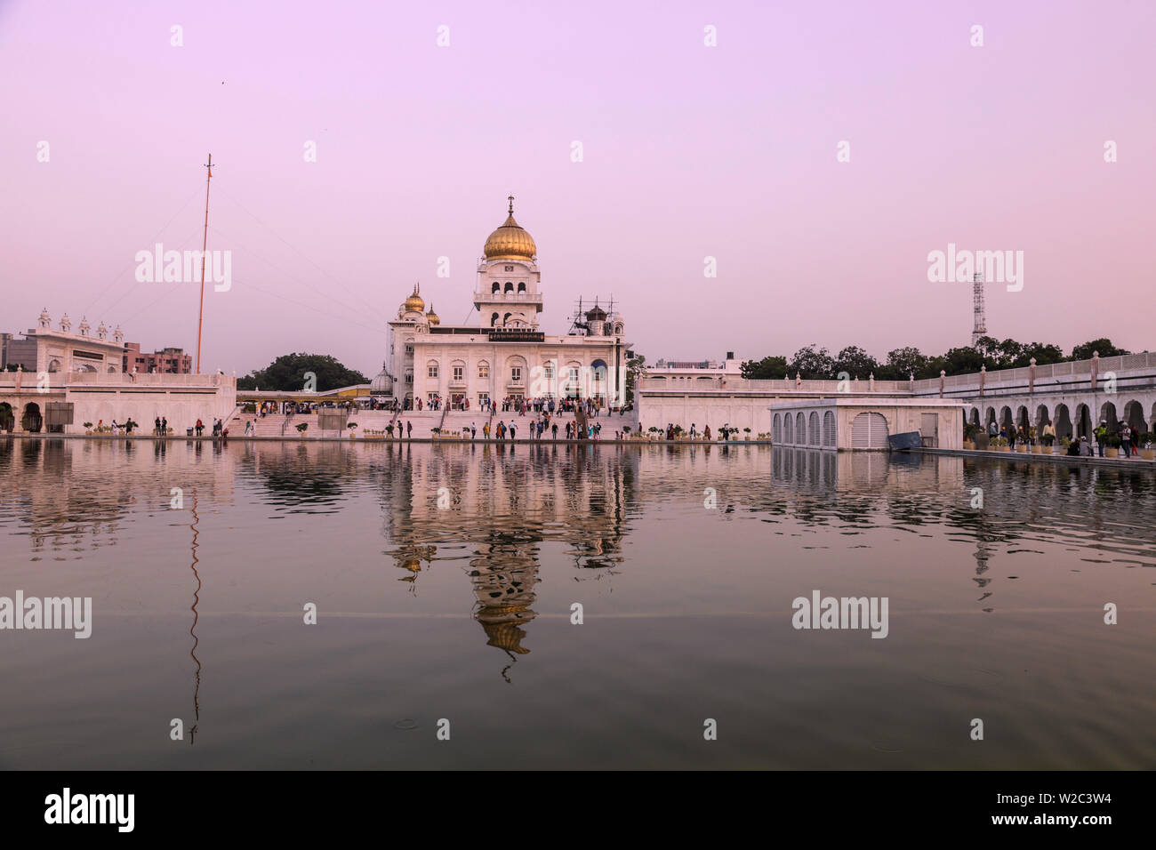 Indien, Delhi, New Delhi, Gurdwara Bangla Sahib, Sikh Tempel Stockfoto