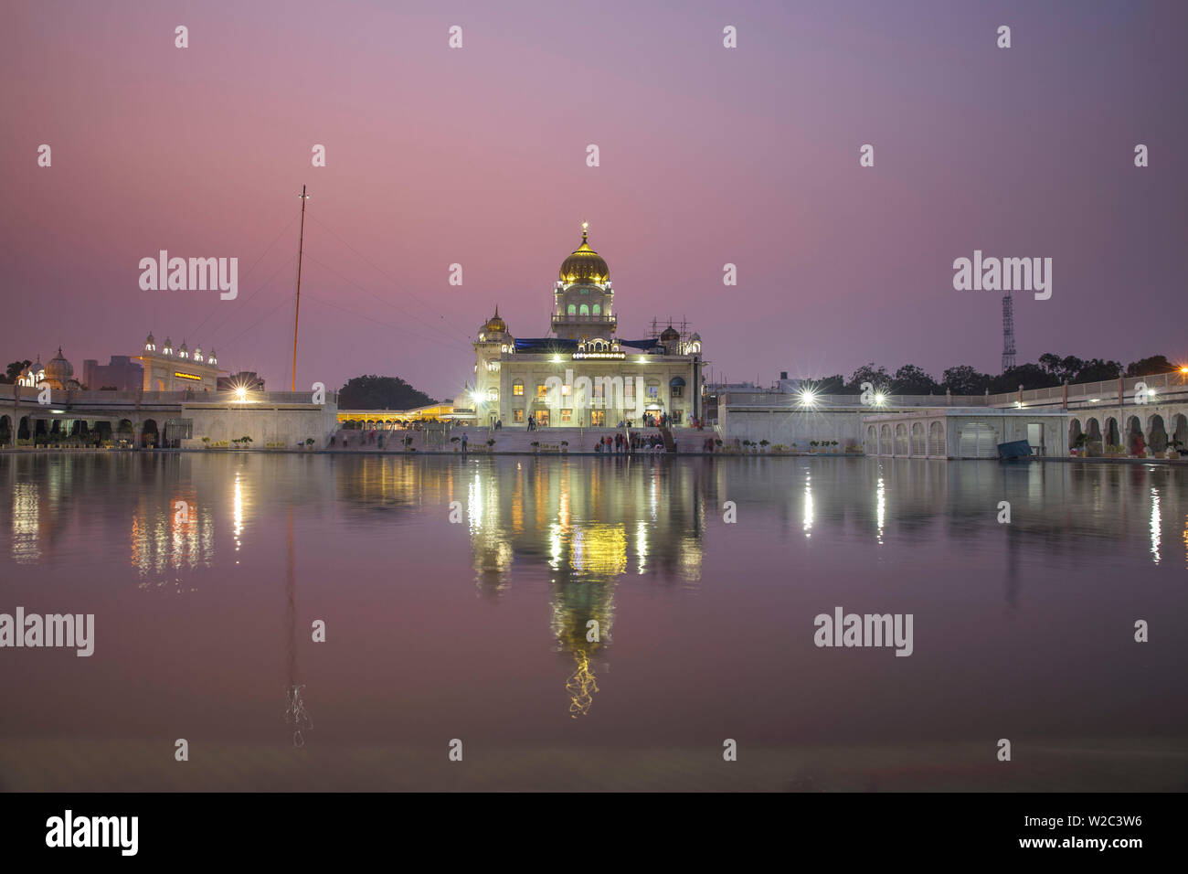 Indien, Delhi, New Delhi, Gurdwara Bangla Sahib, Sikh Tempel Stockfoto