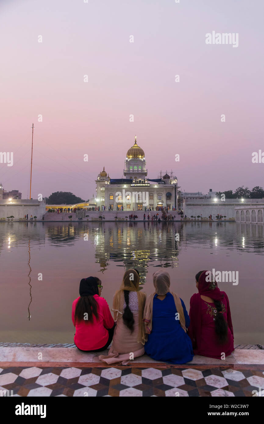 Indien, Delhi, New Delhi, Gurdwara Bangla Sahib, Sikh Tempel Stockfoto