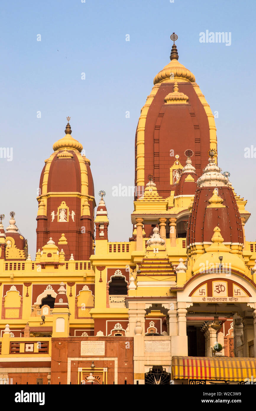 Indien, Delhi, New Delhi, Connaught Place, Laxminarayan Tempel (Birla Mandir) Stockfoto