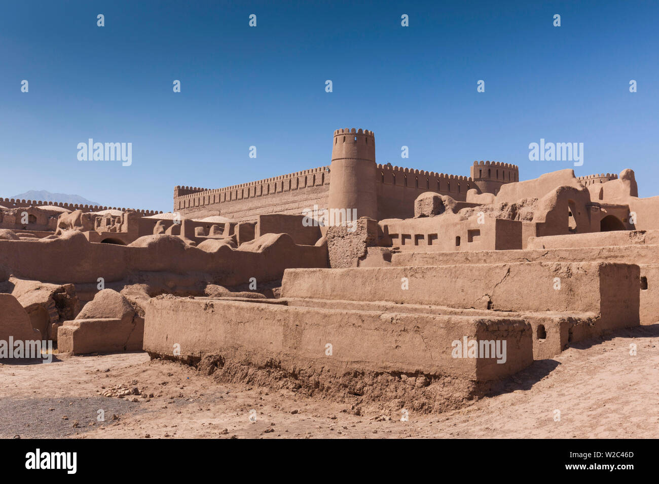 Iran, südöstlichen Iran Rayen, Arg e Rayen, uralten Adobe Zitadelle Stockfoto