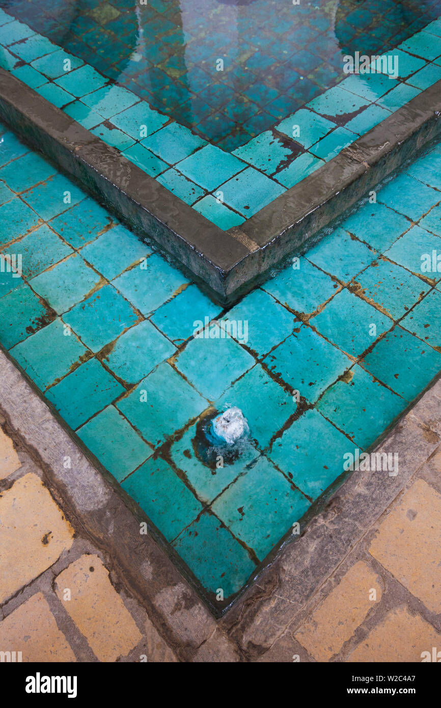 Iran, Zentraliran, Kashan, Bagh-e Fin, Fin Garten, World Heritage Site, traditionellen persischen Garten, Brunnen Stockfoto