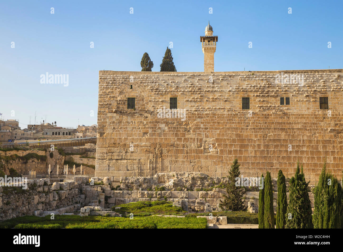 Israel, Jerusalem, Jerusalem Archäologische Park und Davidson Center, Stockfoto