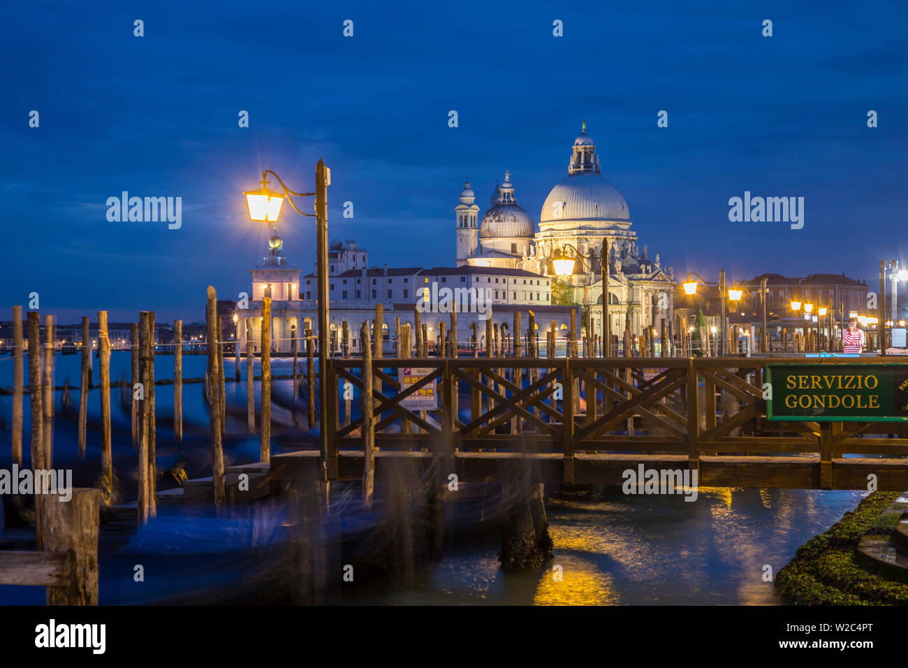 Basilica di Santa Maria della Salute und St. Mark's Square (San Marco), Venedig, Italien Stockfoto