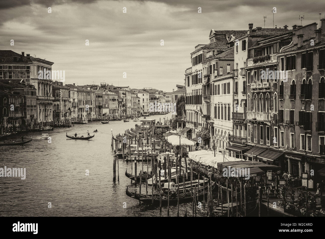 Canal Grande von der Rialtobrücke, Venedig, Italien Stockfoto