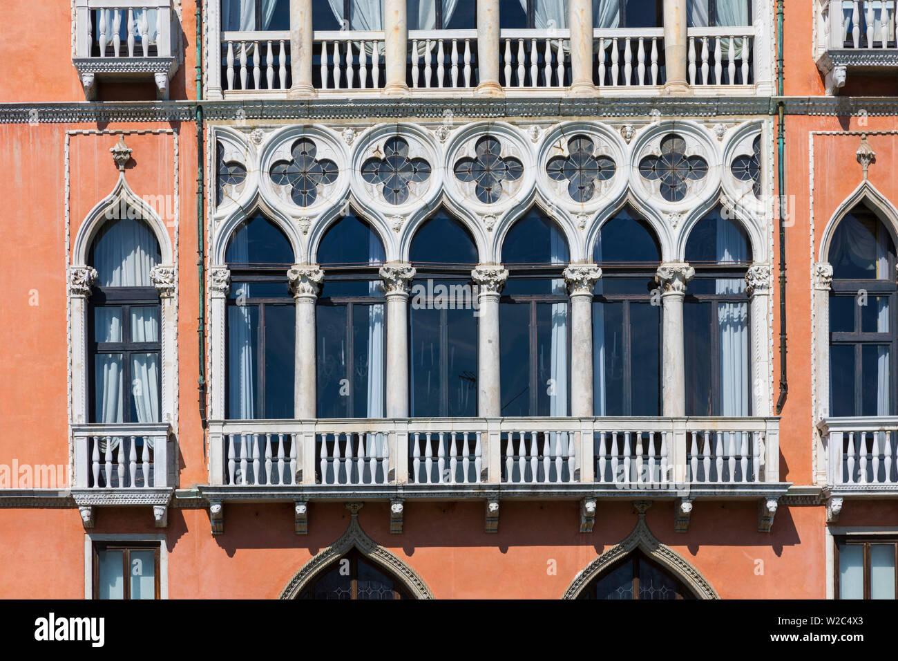 Paläste am Canale Grande, Venedig, Italien Stockfoto