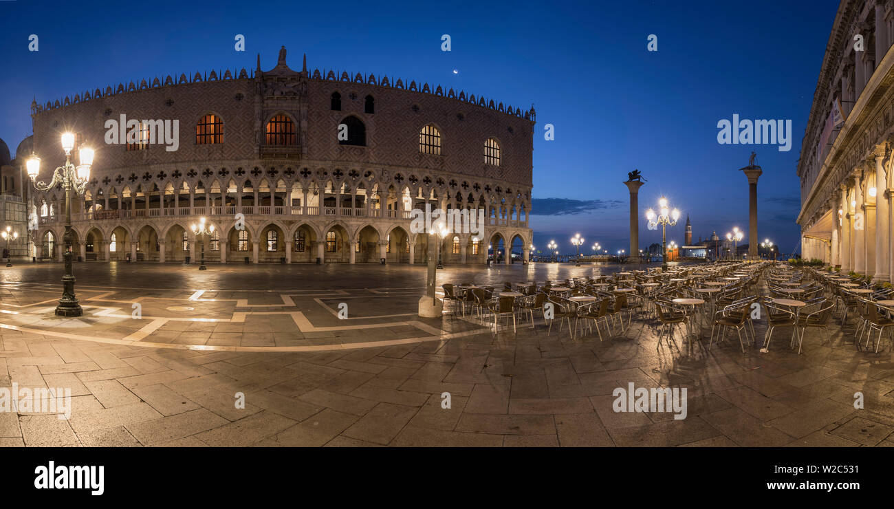 Dogenpalast, Markusplatz (Piazza San Marco), Venedig, Italien Stockfoto