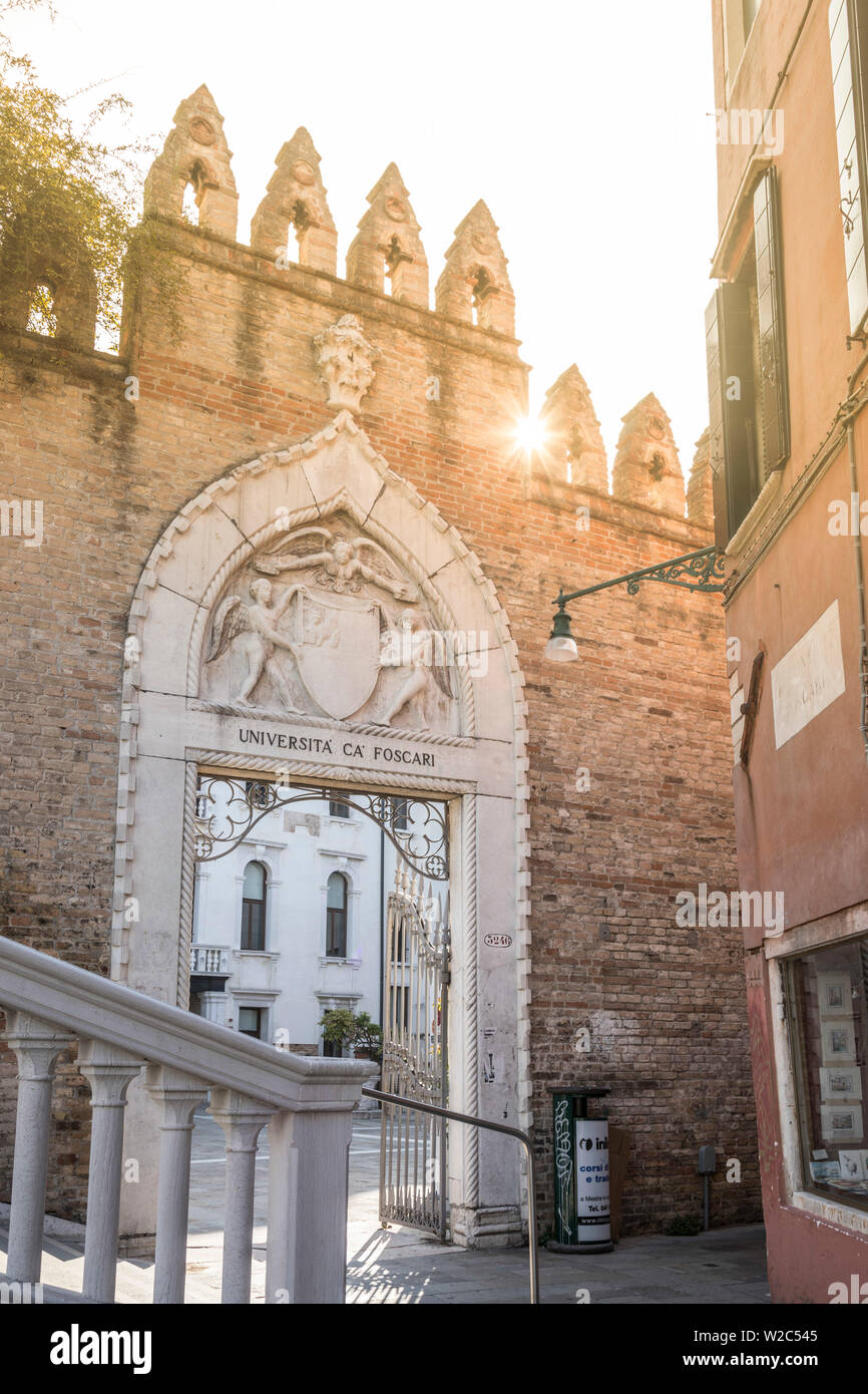 Università Ca Foscari, Dorsoduro, Venedig, Italien Stockfoto