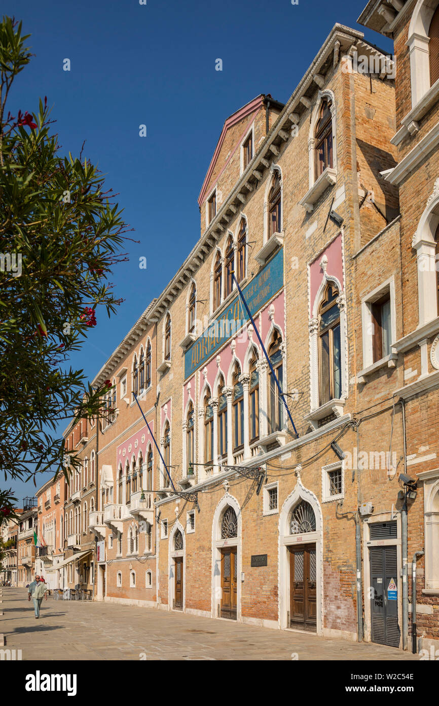 Adriatica Gebäude, Dorsoduro, Venedig, Italien Stockfoto