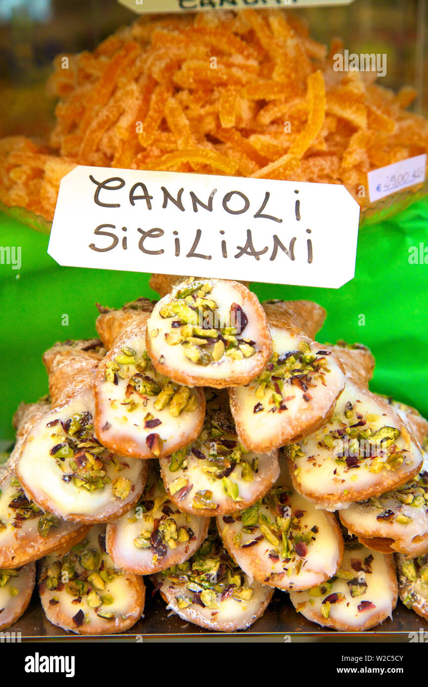 Cannoli, Sizilien, Italien Stockfoto