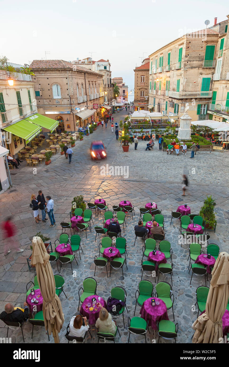 Hauptplatz, Tropea, Kalabrien, Italien Stockfoto