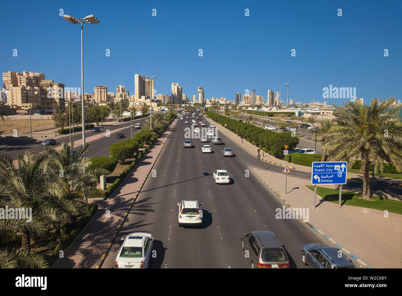 Kuwait, Kuwait City, Salmiya, Yacht Club am Arabischen Golf St Stockfoto
