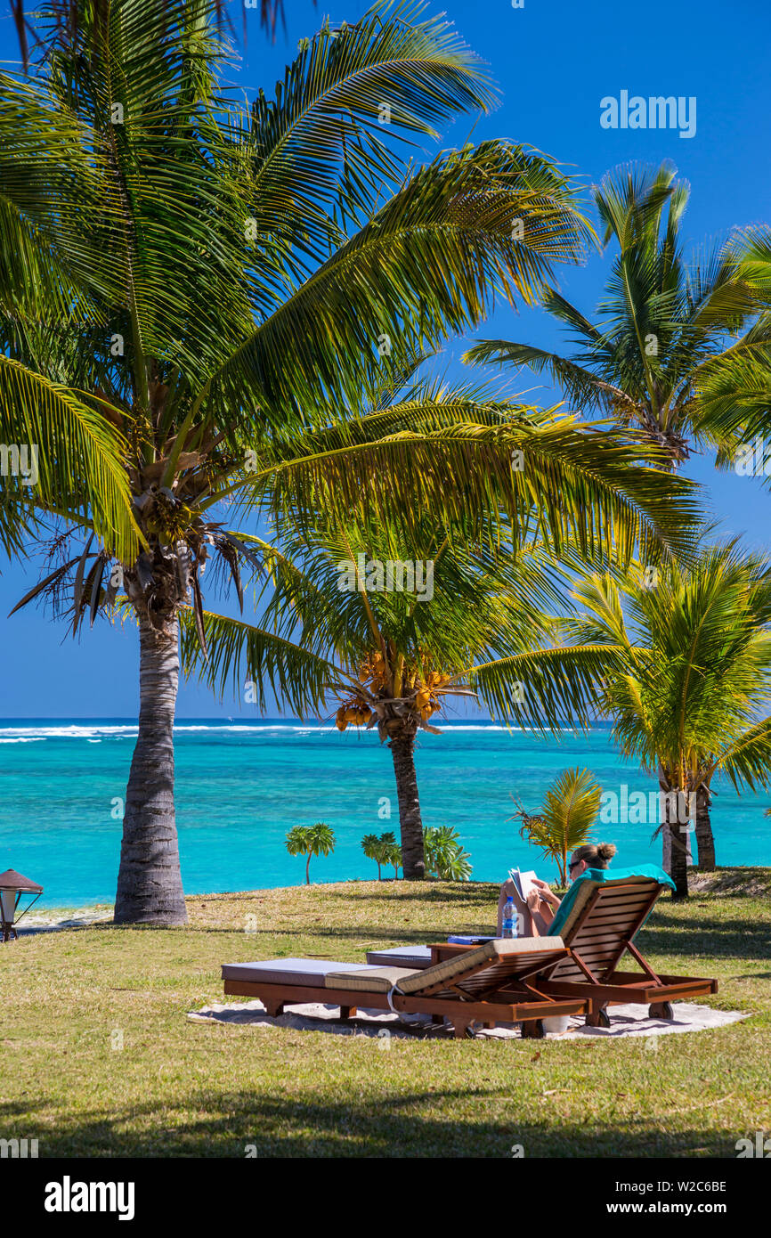 Beachcomber Dinarobin Hotel, Halbinsel Le Morne Brabant, Black River (Riviere Noire), Westküste Mauritius Stockfoto