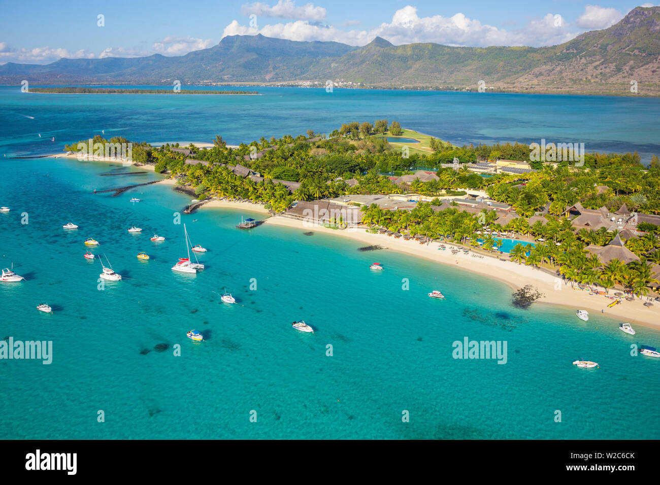 Beachcomber Paradis Hotel, Le Morne Brabant Halbinsel, Black River (Riviere Noire), Westküste Mauritius Stockfoto