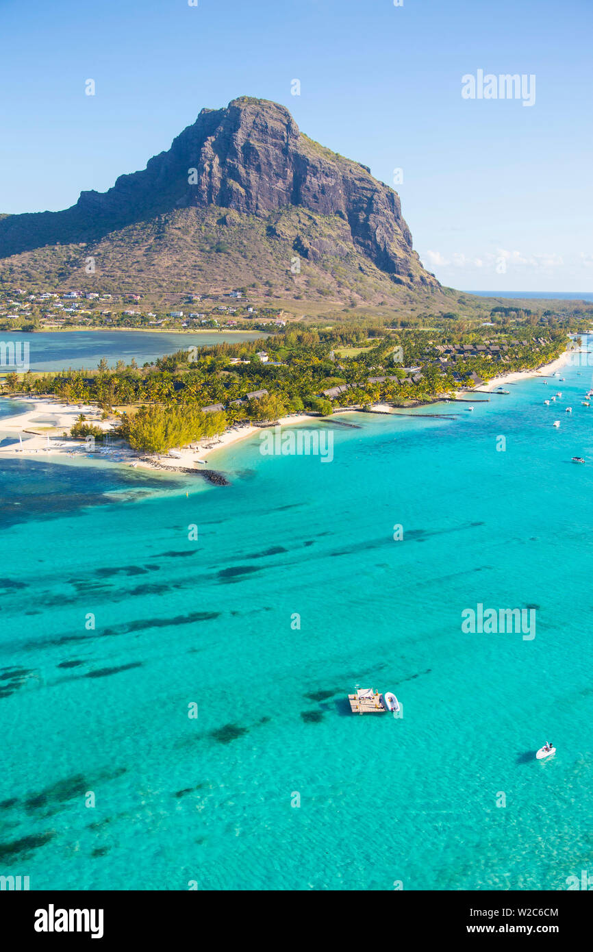 Halbinsel Le Morne Brabant, Black River (Riviere Noire), Westküste Mauritius Stockfoto