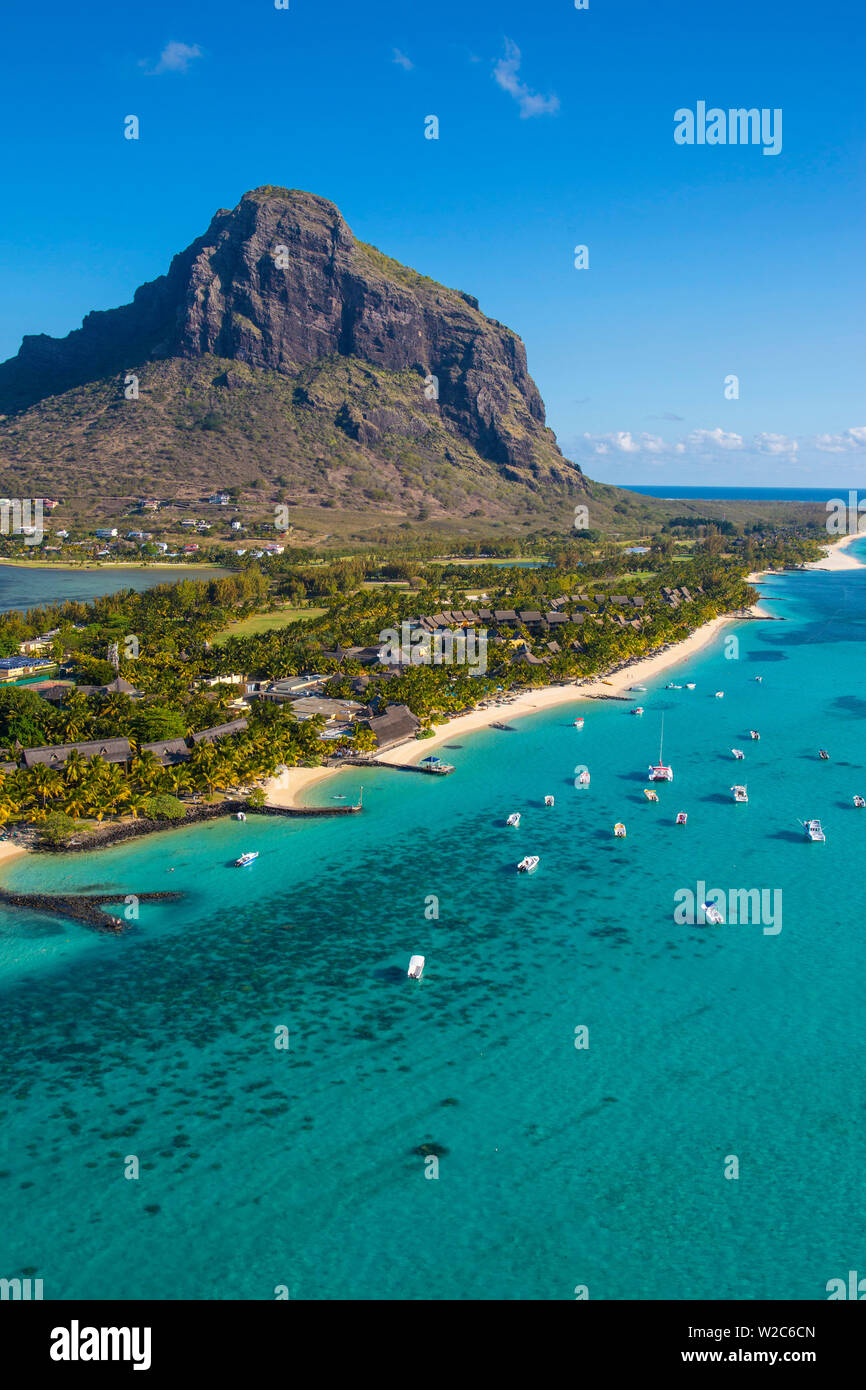 Halbinsel Le Morne Brabant, Black River (Riviere Noire), Westküste Mauritius Stockfoto