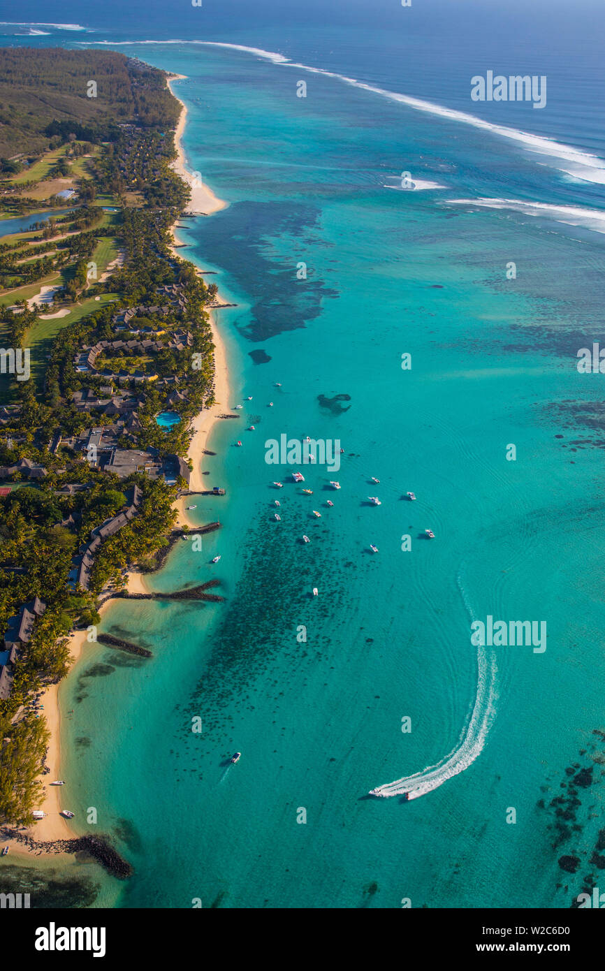 Halbinsel Le Morne Brabant, Black River (Riviere Noire), Westküste Mauritius Stockfoto