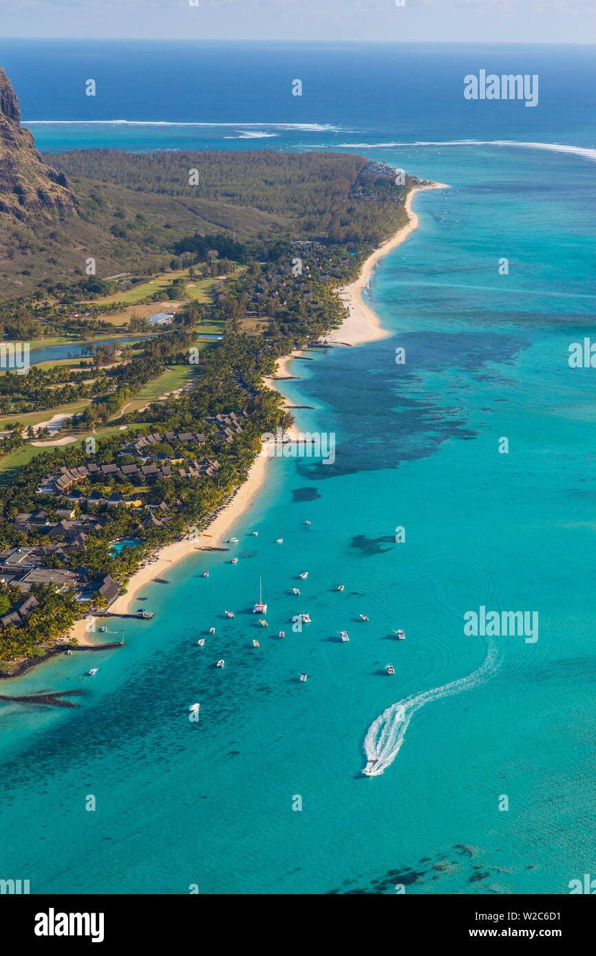 Halbinsel Le Morne Brabant, Black River (Riviere Noire), Westküste Mauritius Stockfoto