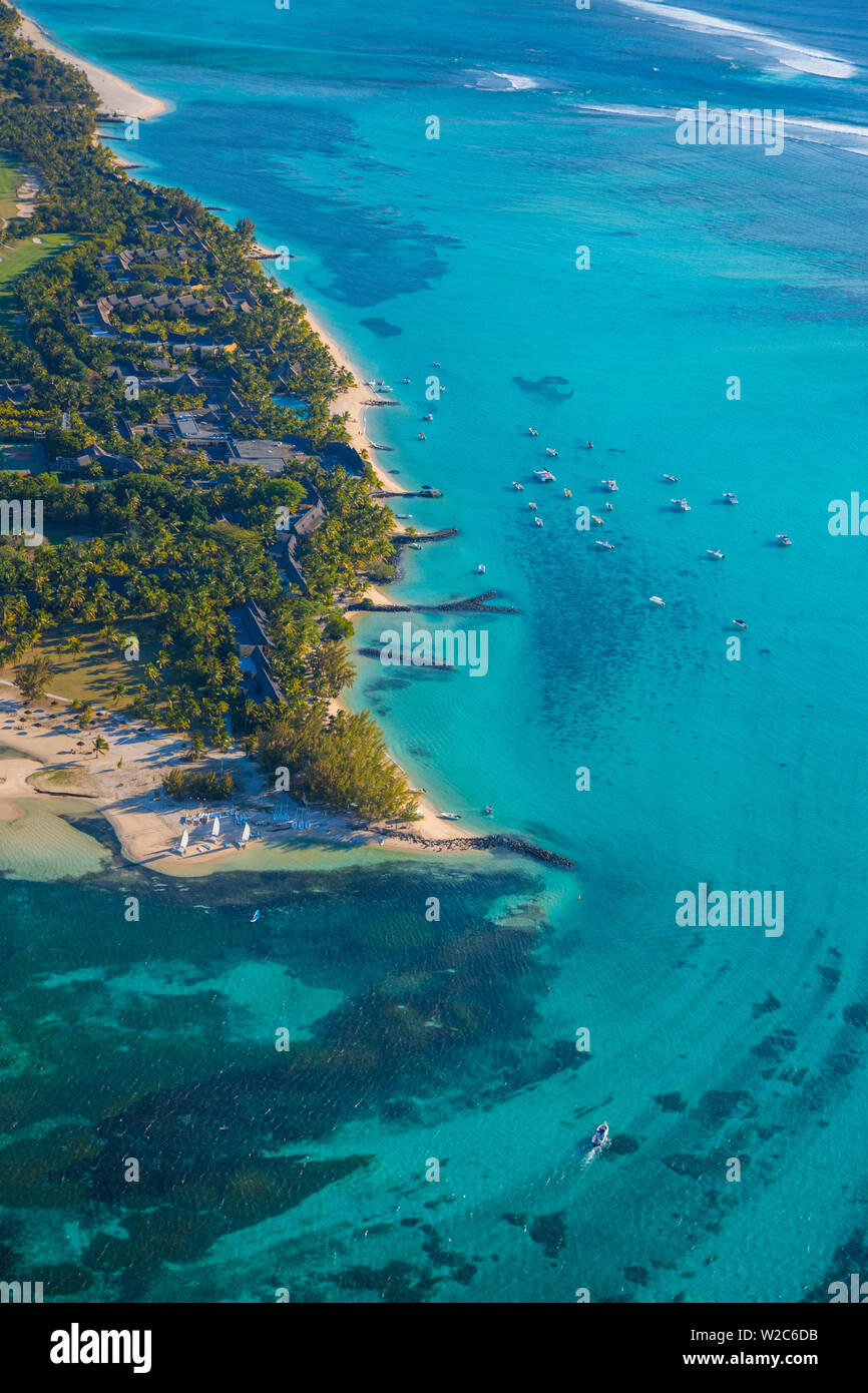 Halbinsel Le Morne Brabant, Black River (Riviere Noire), Westküste Mauritius Stockfoto