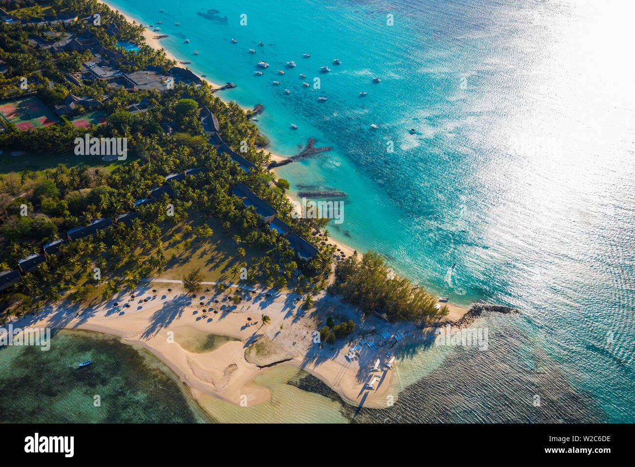 Beachcomber Paradis Hotel, Le Morne Brabant Halbinsel, Black River (Riviere Noire), Westküste Mauritius Stockfoto