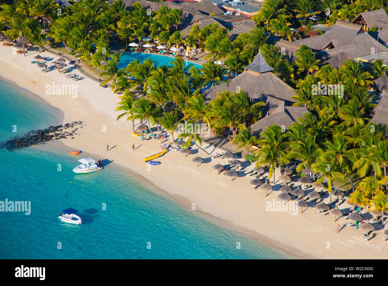 Beachcomber Paradis Hotel, Le Morne Brabant Halbinsel, Black River (Riviere Noire), Westküste Mauritius Stockfoto
