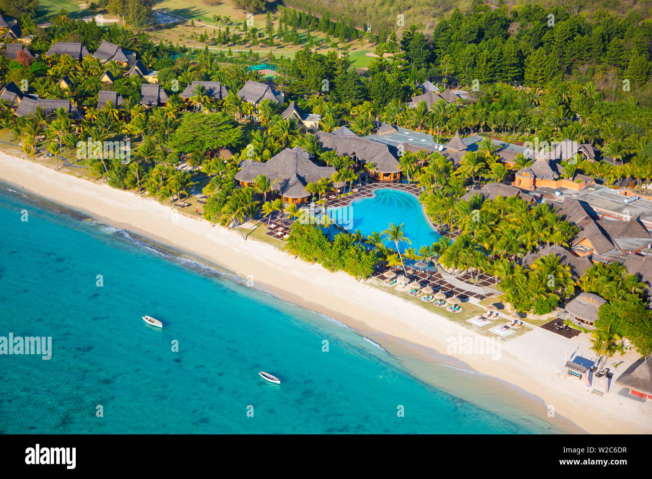 Beachcomber Dinarobin Hotel, Halbinsel Le Morne Brabant, Black River (Riviere Noire), Westküste Mauritius Stockfoto