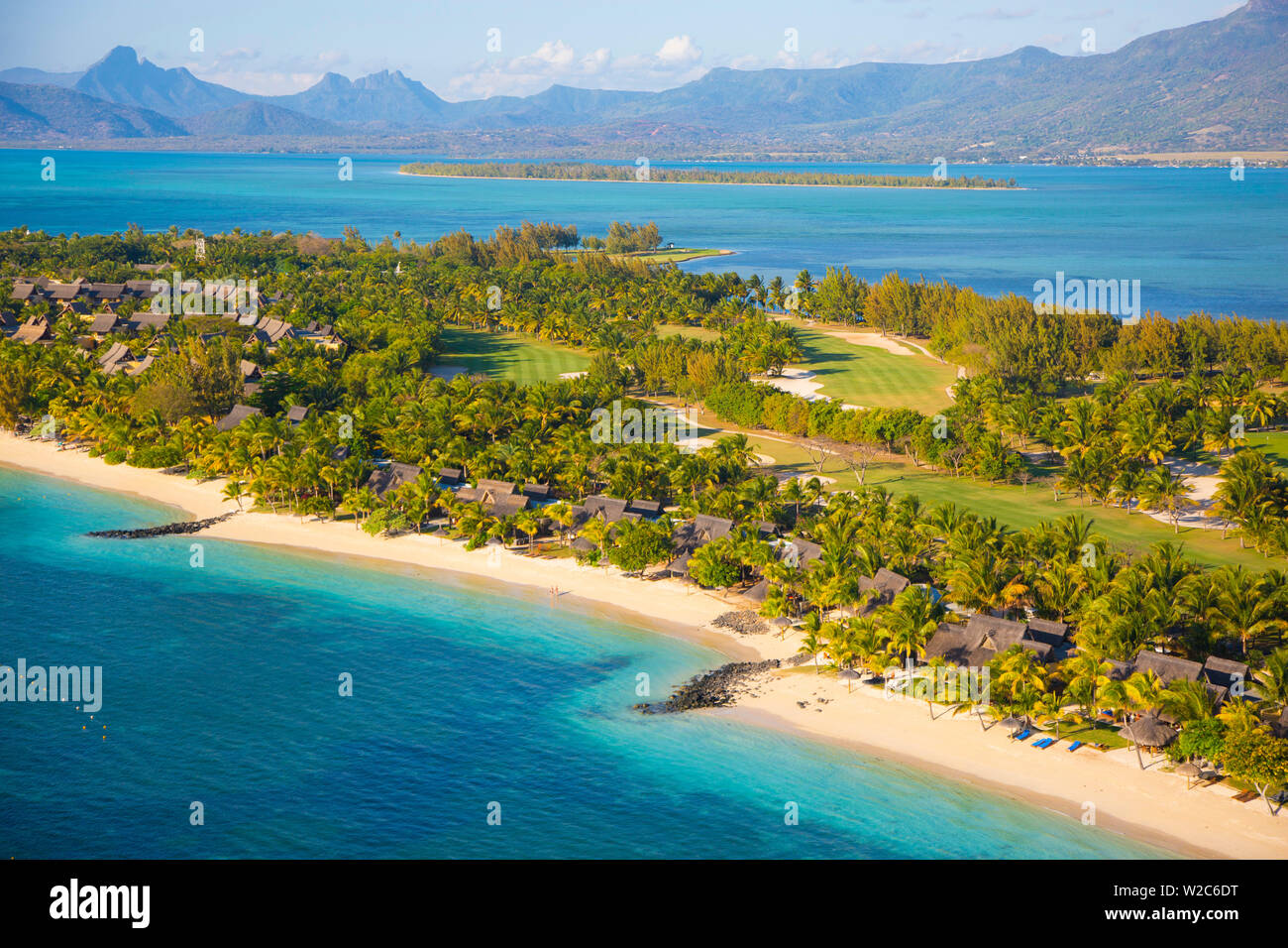 Beachcomber Paradis Hotel, Le Morne Brabant Halbinsel, Black River (Riviere Noire), Westküste Mauritius Stockfoto