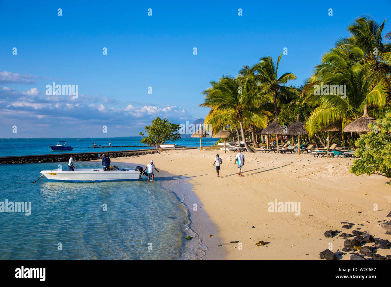 Beachcomber Paradis Hotel, Le Morne Brabant Halbinsel, Black River (Riviere Noire), Westküste Mauritius Stockfoto