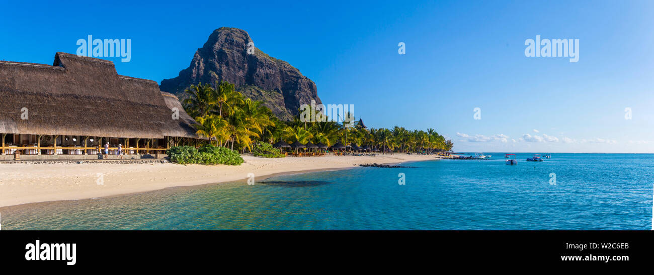 Beachcomber Paradis Hotel, Le Morne Brabant Halbinsel, Black River (Riviere Noire), Westküste Mauritius Stockfoto