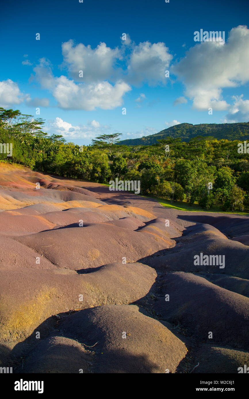 Sieben farbigen Erden, Chamarel, Black River (Riviere Noire), Mauritius Stockfoto