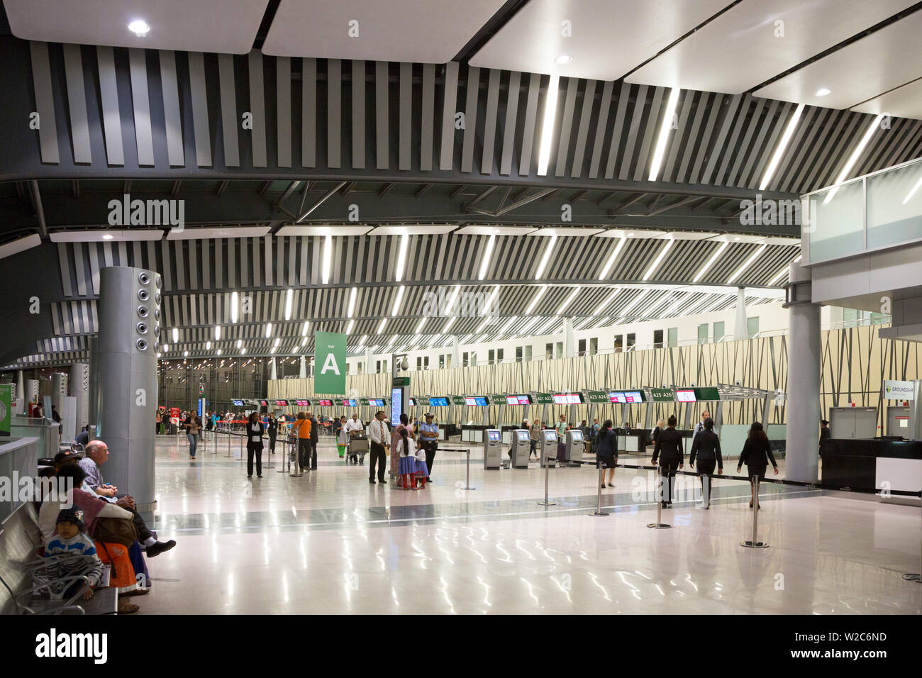 Der internationale Flughafen Sir Seewoosagur Ramgoolam, Mahebourg Mauritius Stockfoto