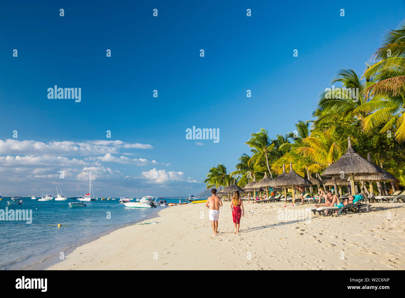 Beachcomber Paradis Hotel, Le Morne Brabant Halbinsel, Black River (Riviere Noire), Westküste Mauritius Stockfoto