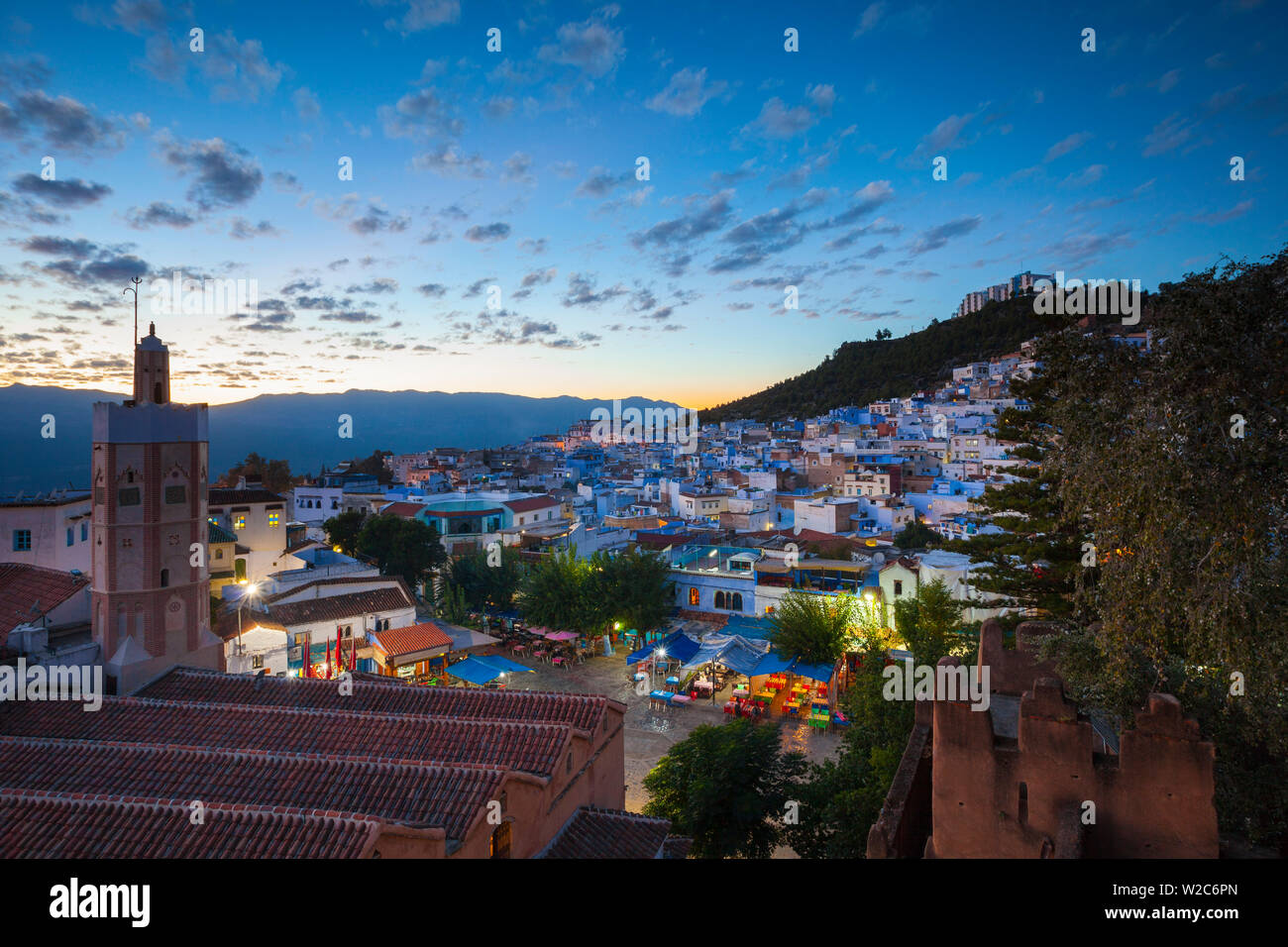 Blick über Tanger, Marokko, Nordafrika Stockfoto