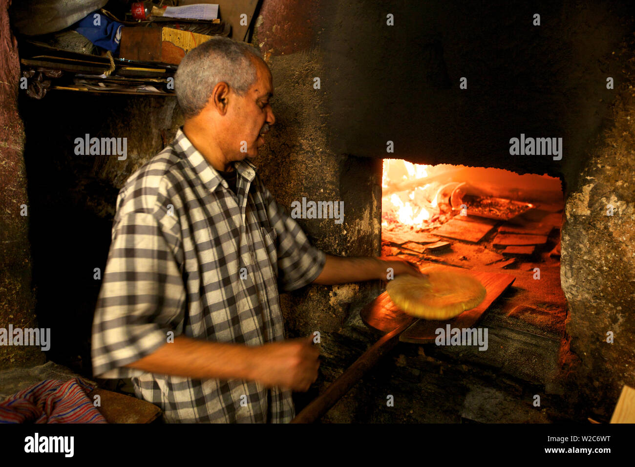Kommunale Ofen zum Brotbacken, Meknes, Marokko, Nordafrika Stockfoto